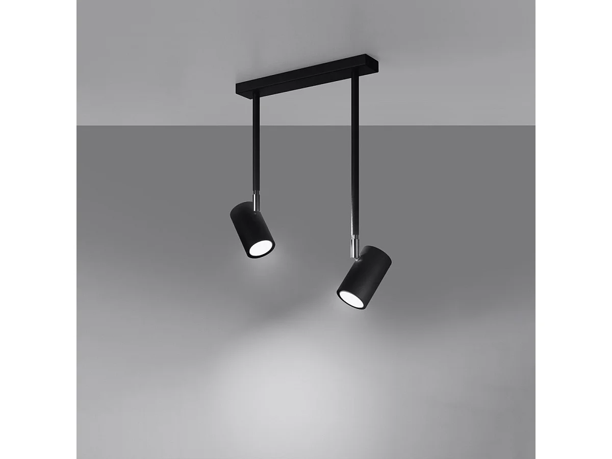 Plafonnier Noralis 2 noir