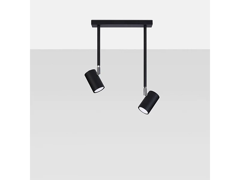 Plafonnier Noralis 2 noir