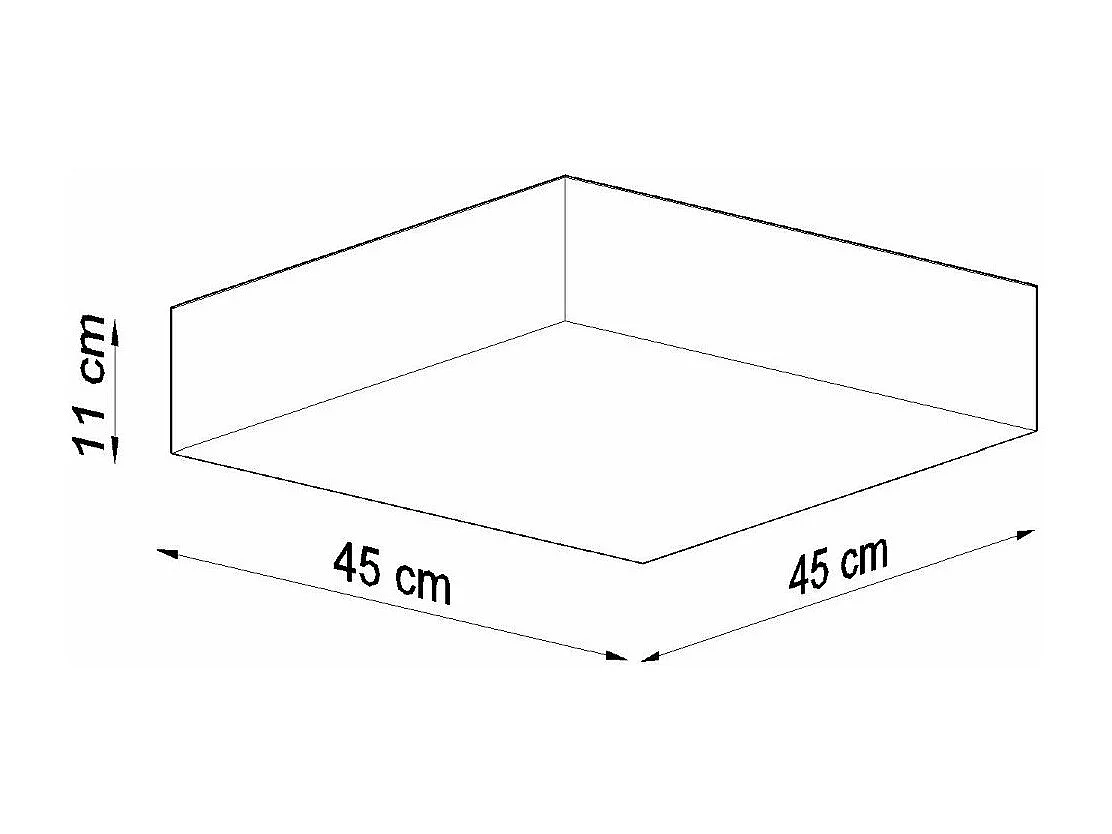 Plafonnier Horologium 45 gris