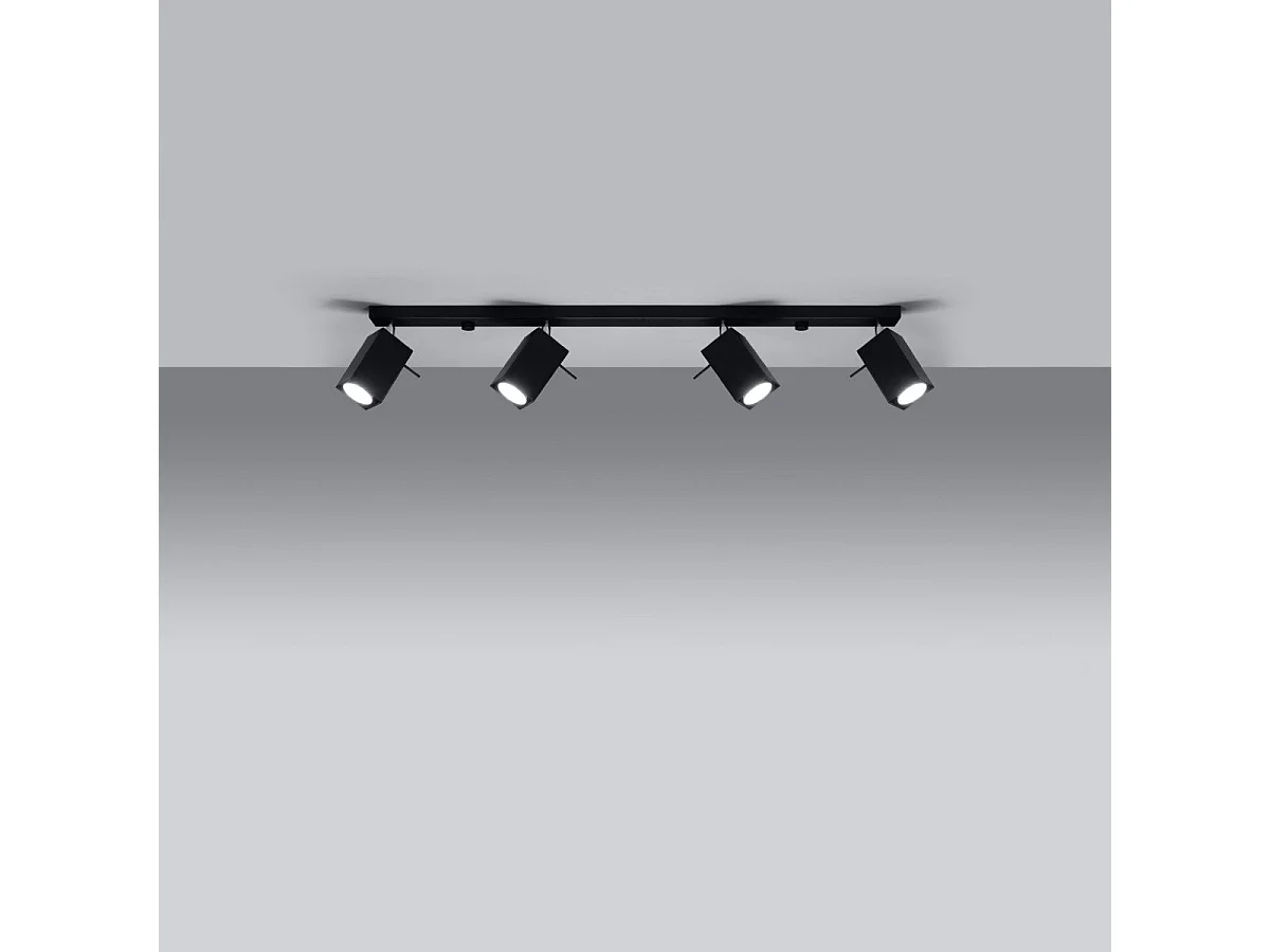 Plafonnier Radiara 4L noir