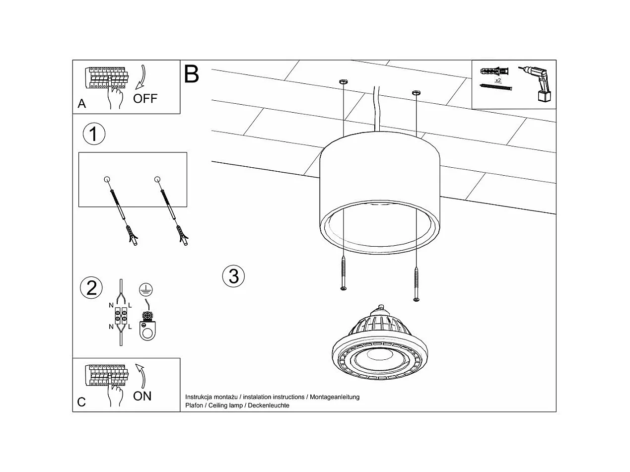 Plafond Nova 1 bois naturel