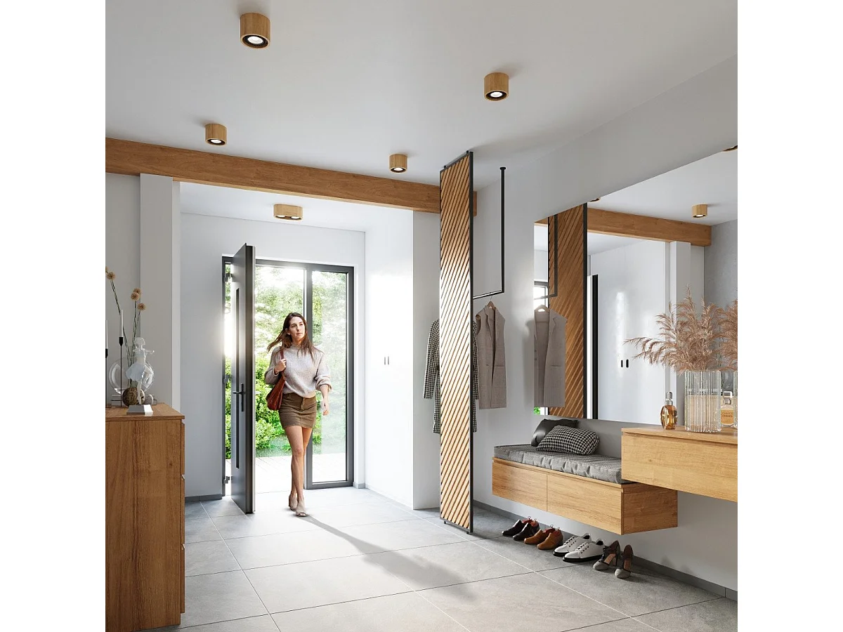 Plafond Nova 1 bois naturel