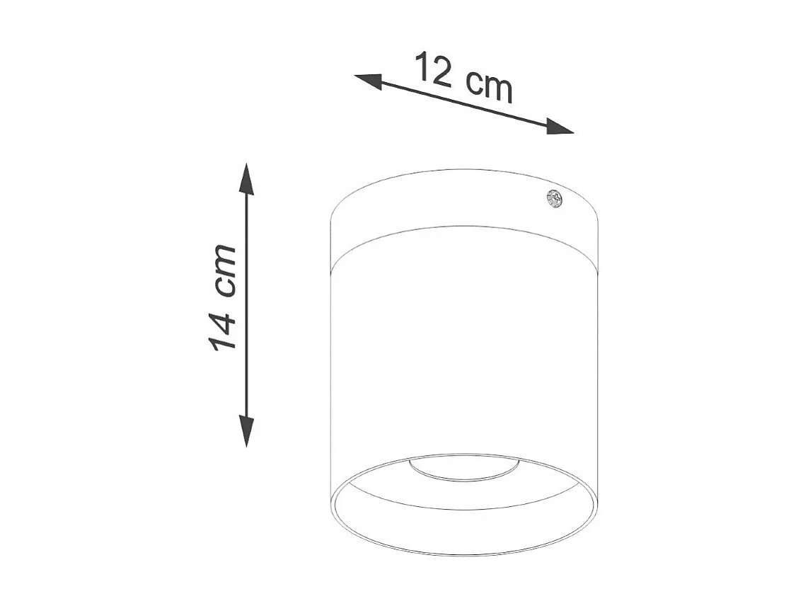 Plafonnier Vesperis noir