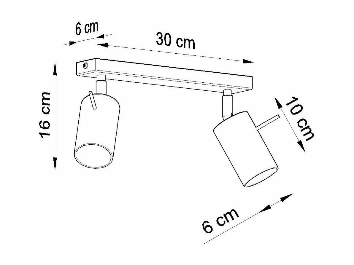 Plafonnier Lysandra 2 chromé