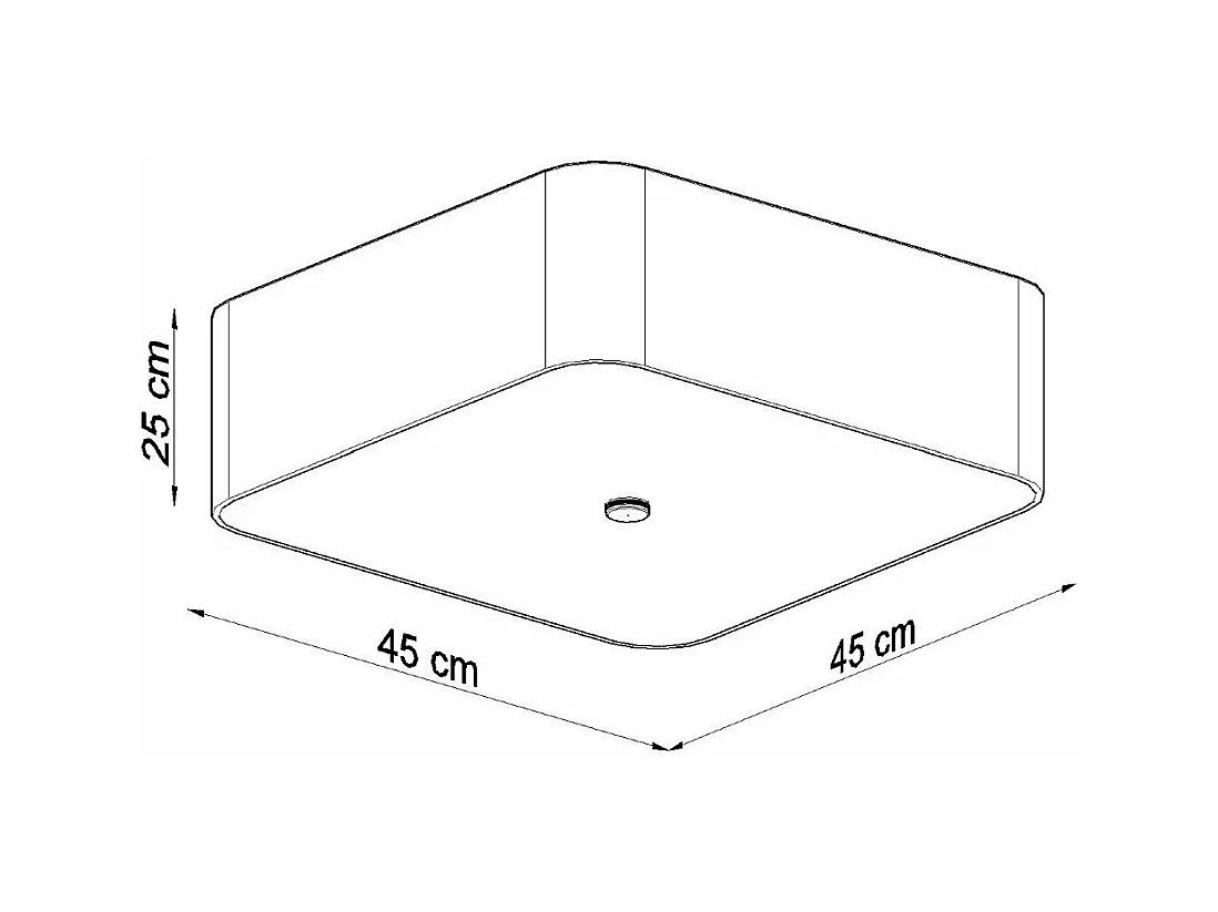 Plafonnier Locus 45 blanc