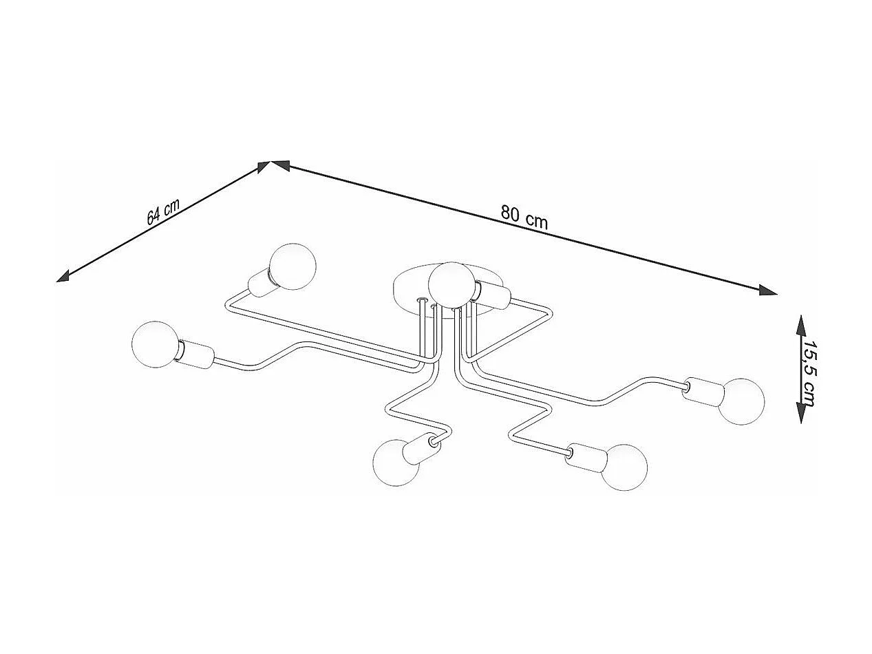 Lustre Orpheus 6 noir