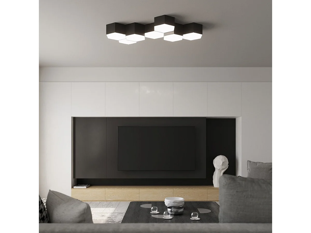 Plafonnier Noor 13 noir