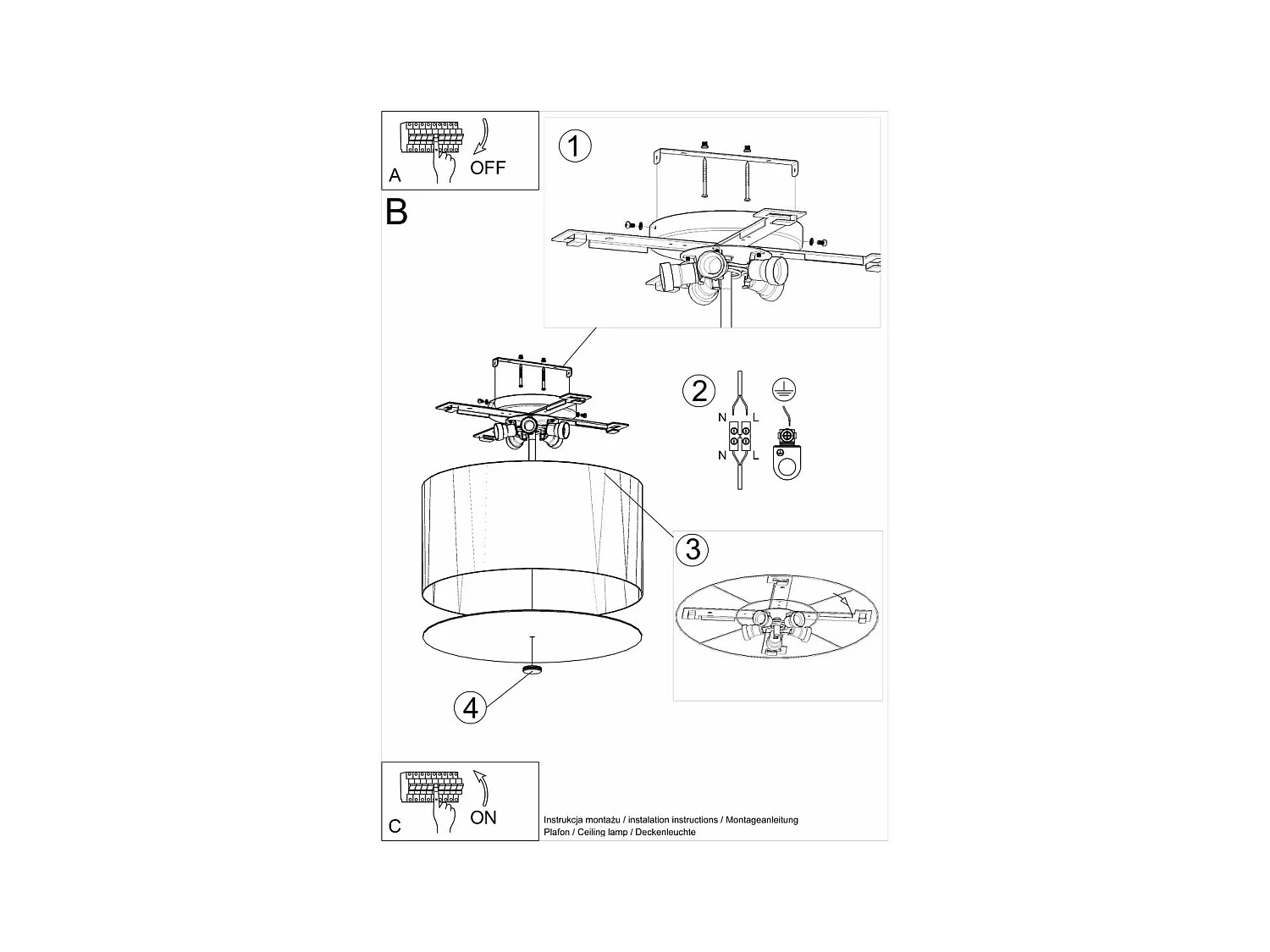 Lustre Noctis 50 noir