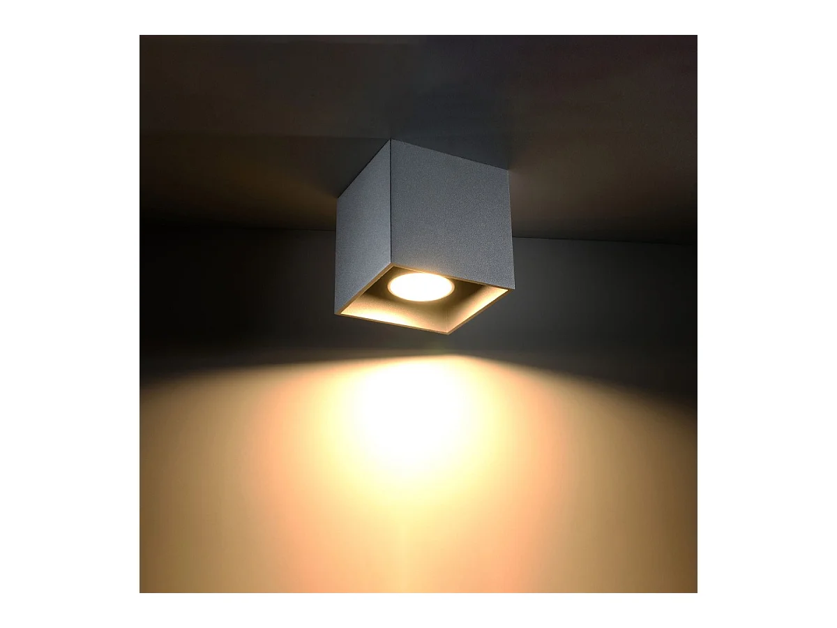 Plafonnier Quasar 1 gris