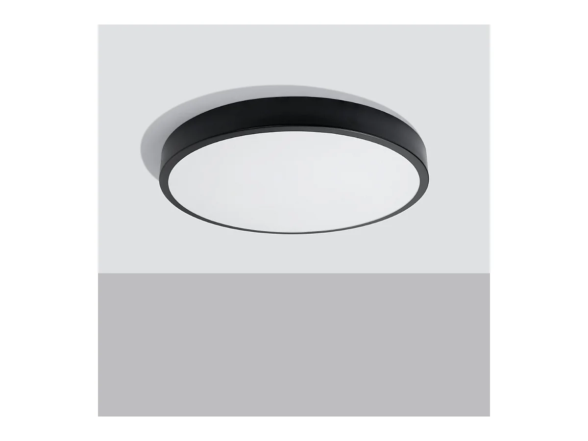 Plafonnier OnyxStar 60 noir LED 3000K