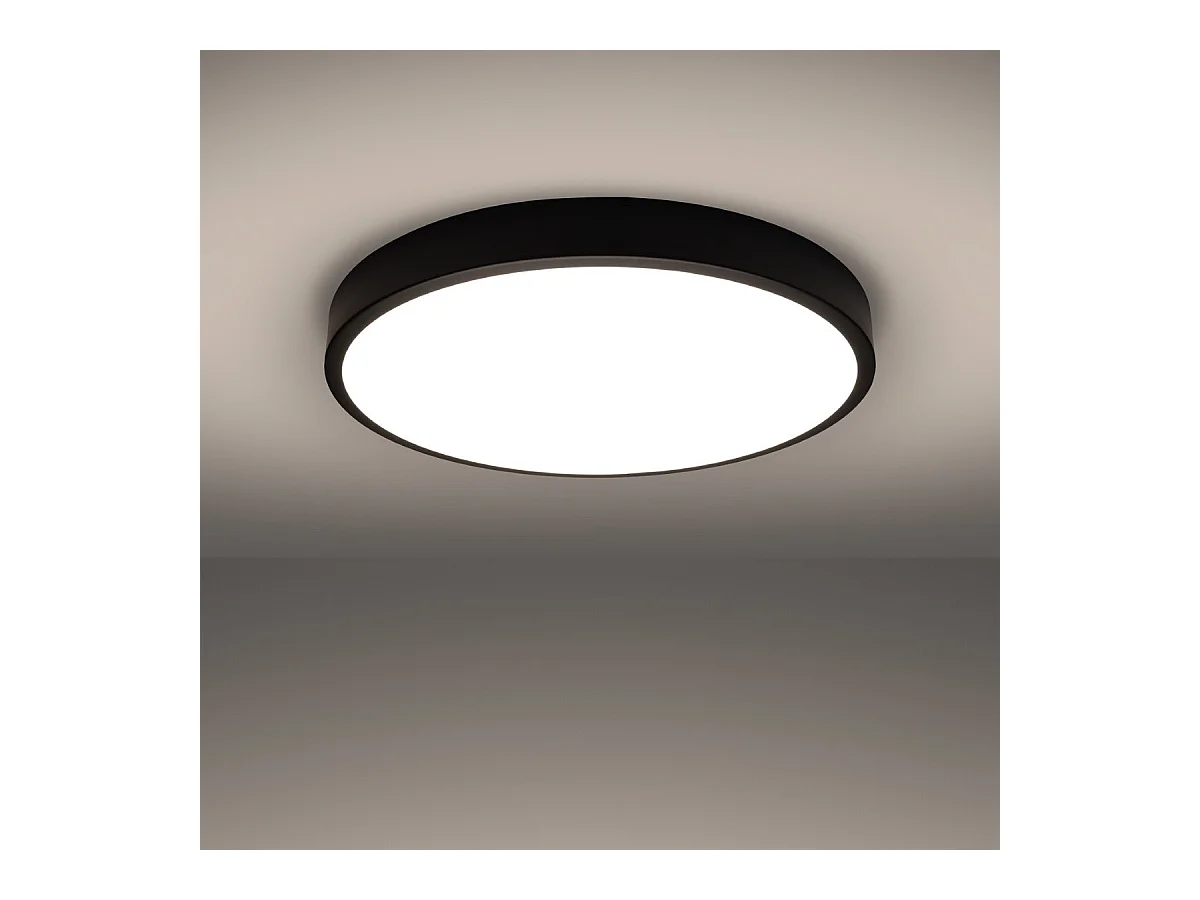 Plafonnier OnyxStar 60 noir LED 3000K