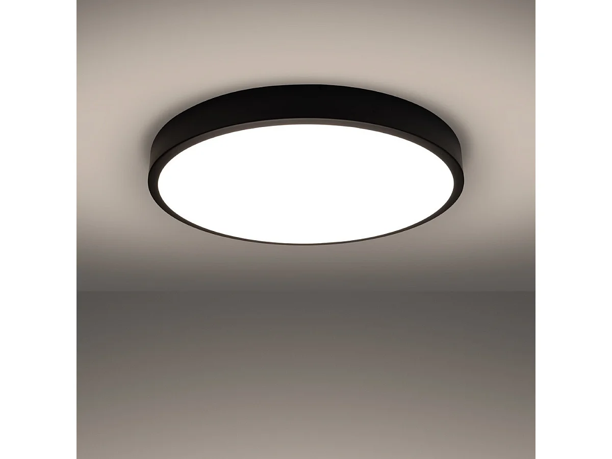 Plafonnier OnyxStar 60 noir LED 3000K