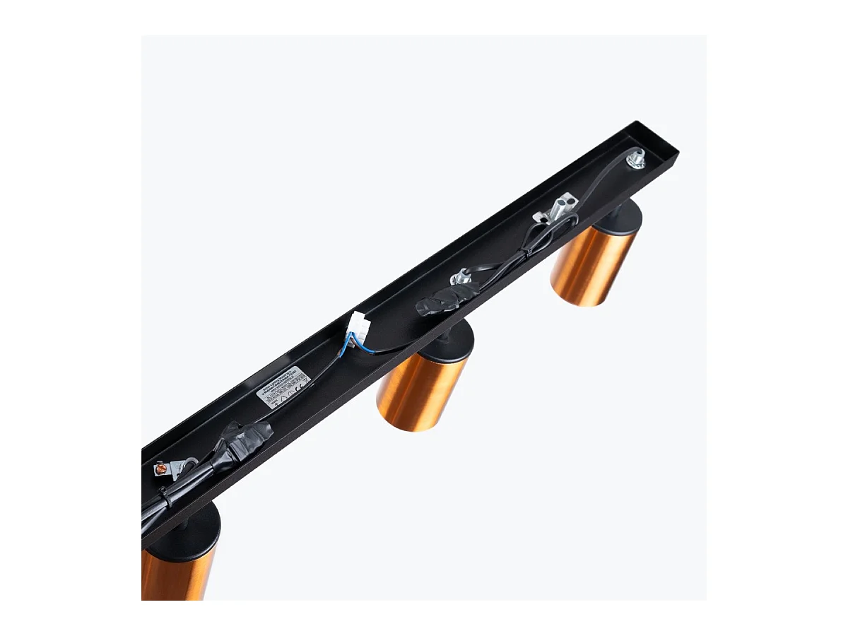 Plafonnier Vespera 4L noir-cooper