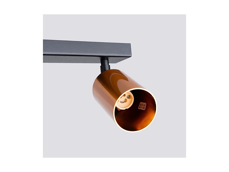 Plafonnier Vespera 4L noir-cooper