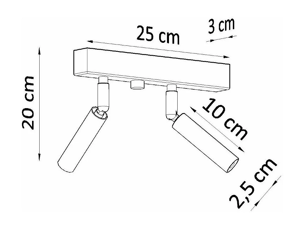 Plafonnier EventHorizon 2 blanc