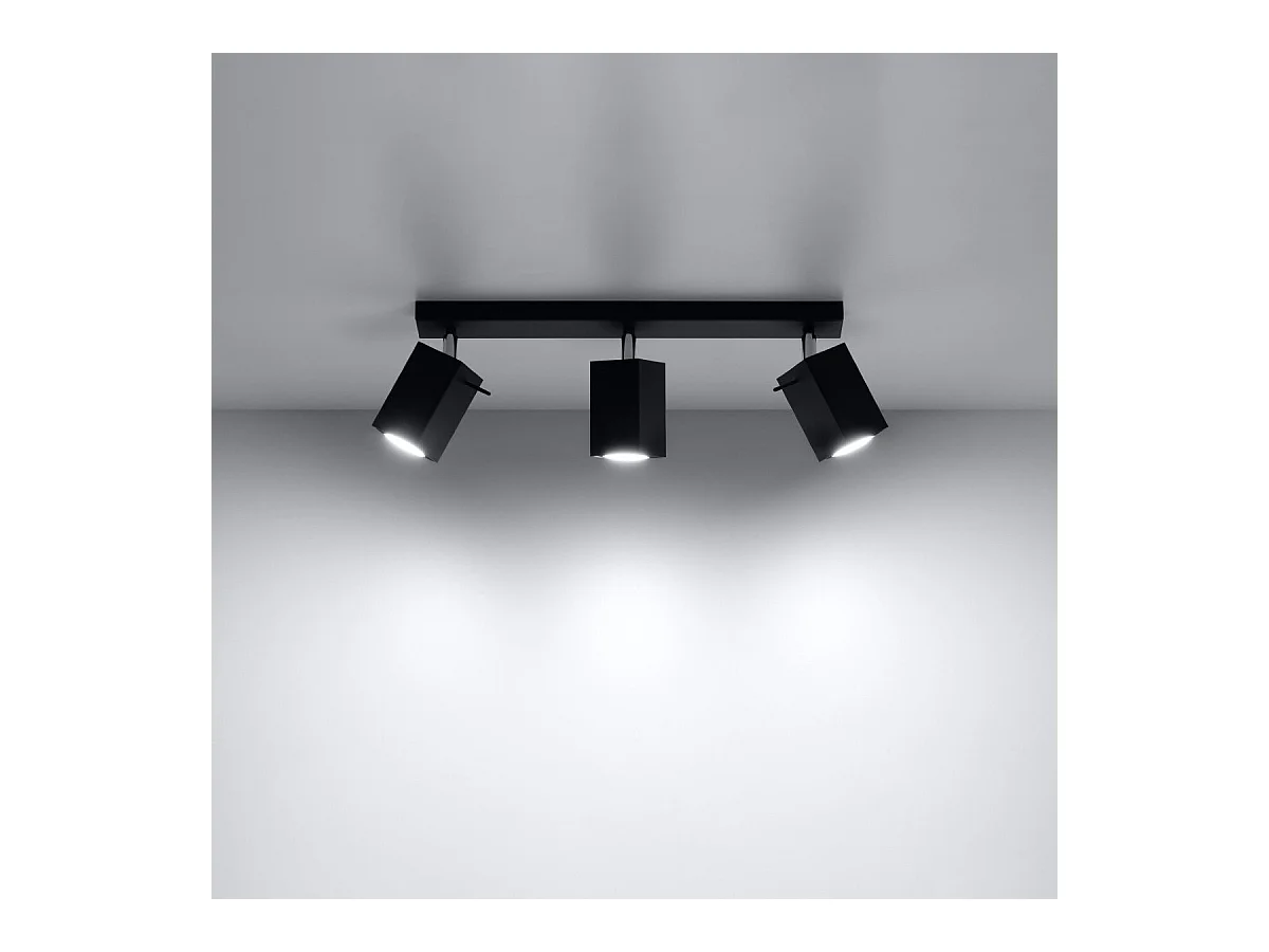 Plafonnier Radiara 3 noir