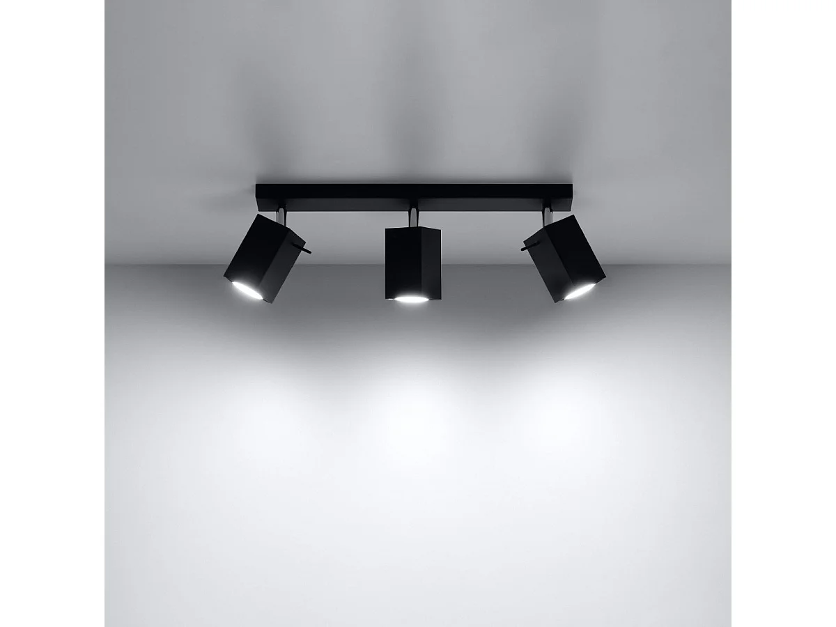 Plafonnier Radiara 3 noir