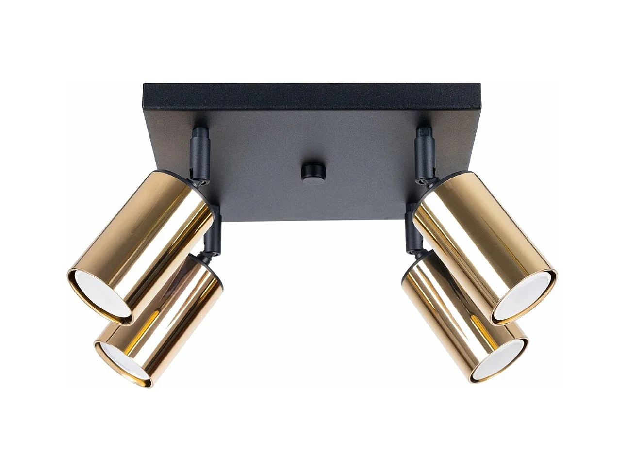 Plafonnier Vespera 4 noir-doré