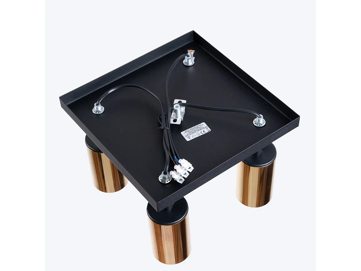 Plafonnier Vespera 4 noir-doré