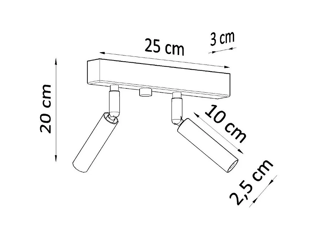 Plafonnier EventHorizon 2 noir