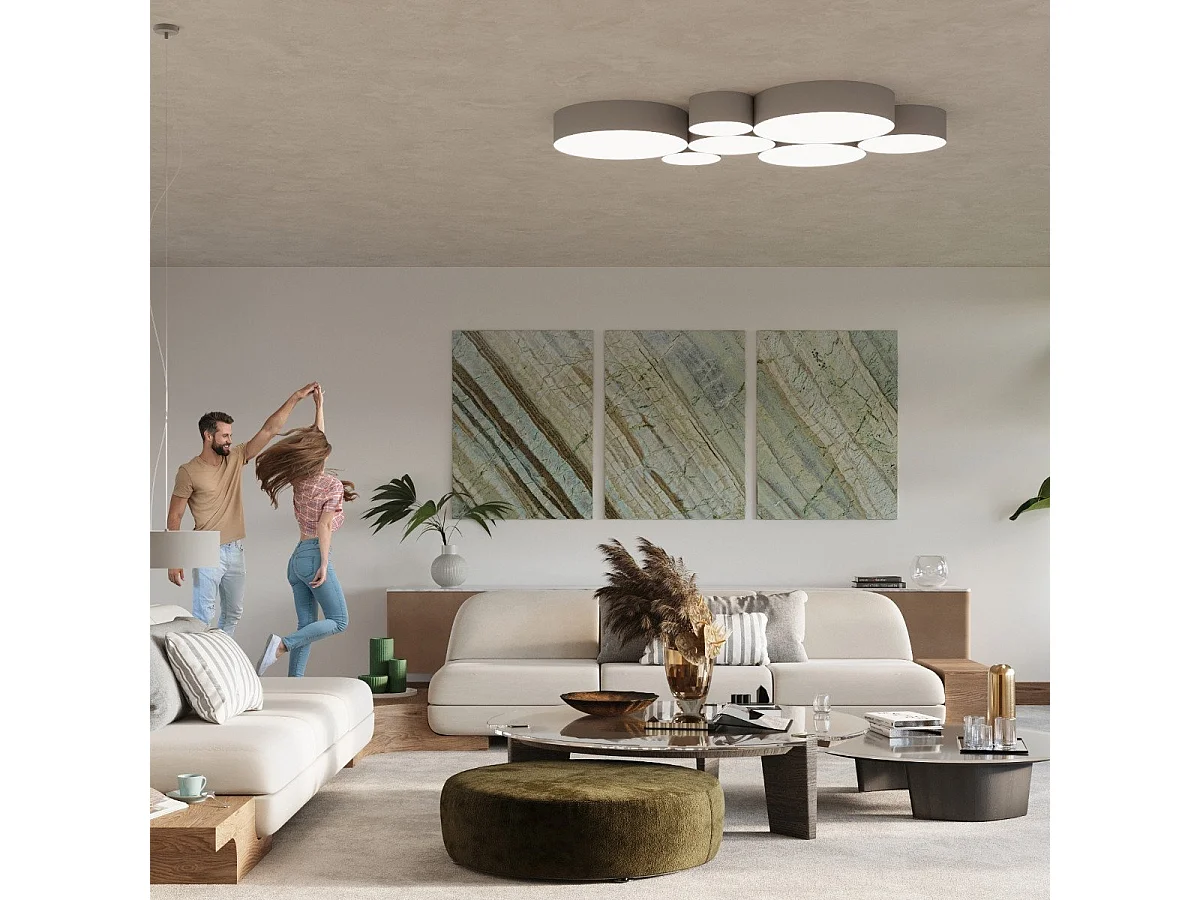 Plafonnier Andromeda 35 gris