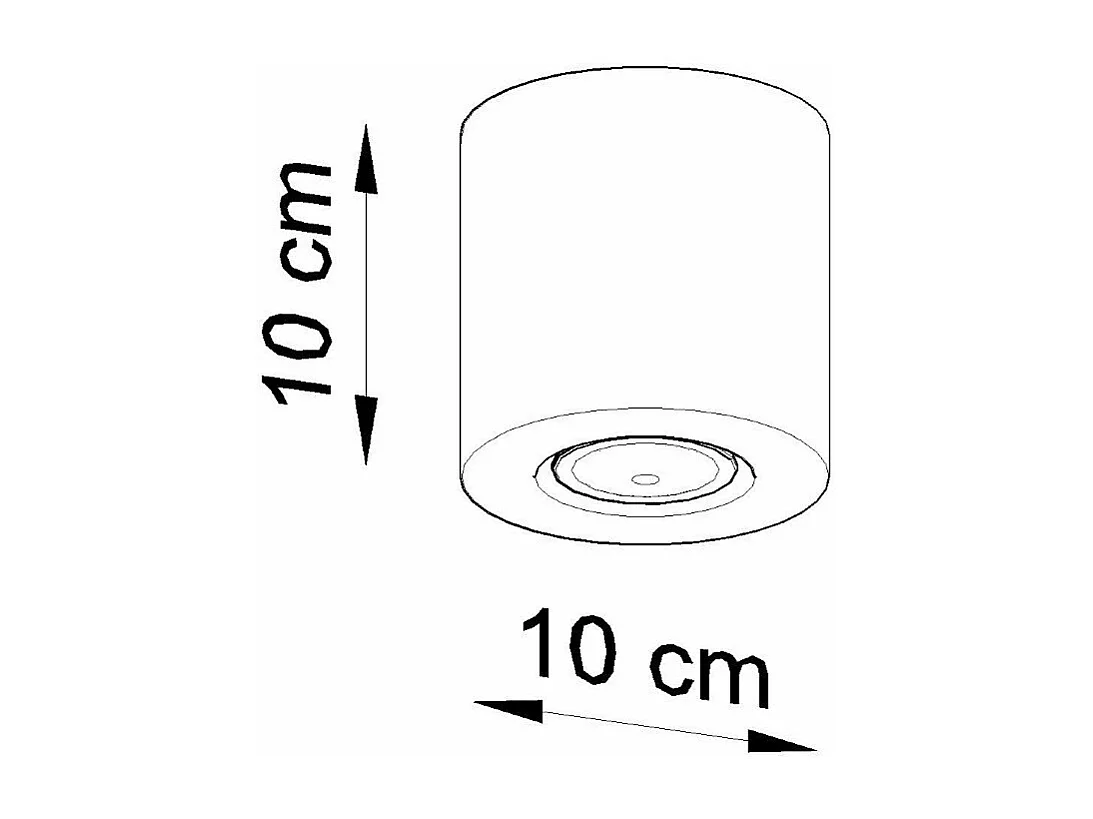 Plafonnier Orbitum béton