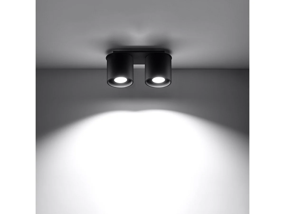 Plafonnier Orbitum 2 noir