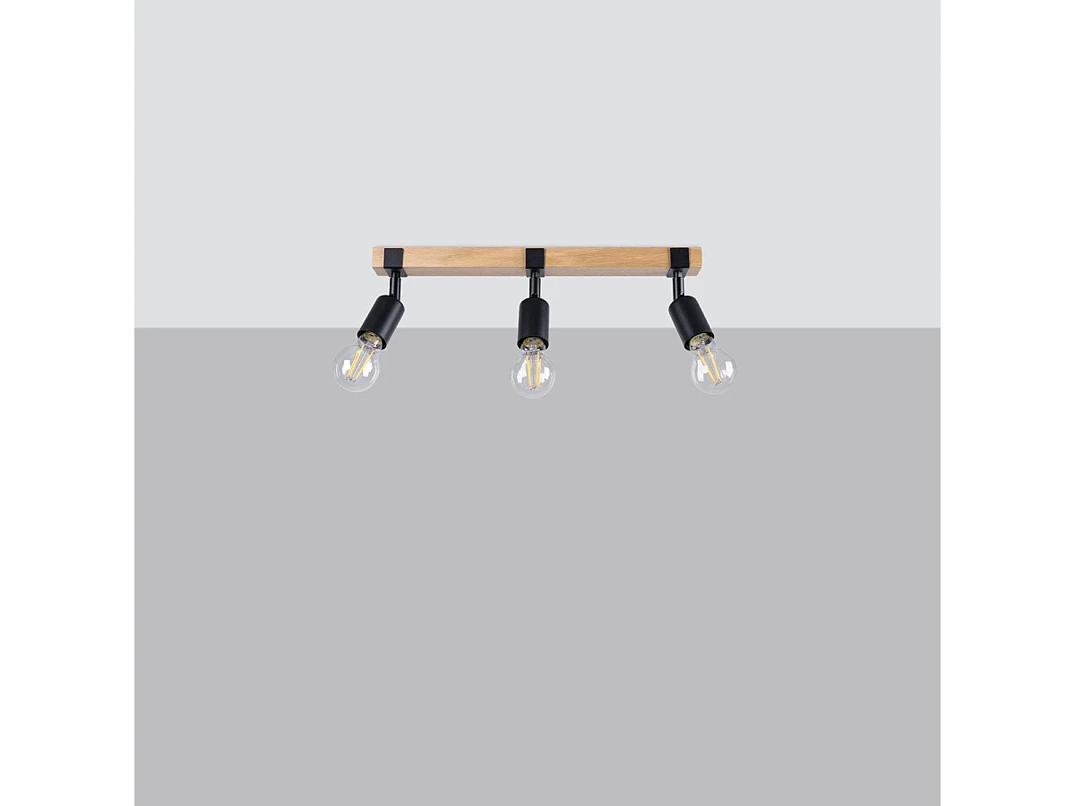 Plafonnier Naos 3 noir