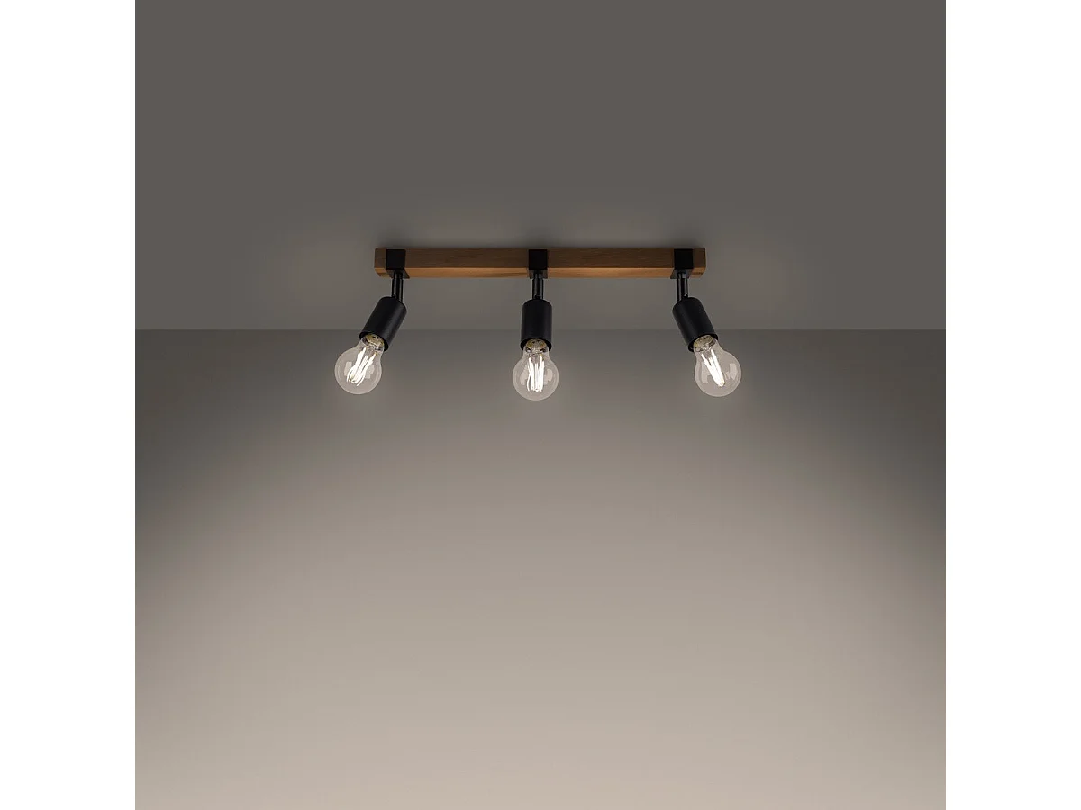 Plafonnier Naos 3 noir