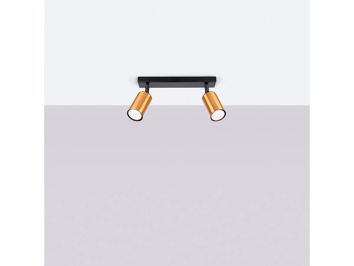 Plafonnier Vespera 2 noir-cooper