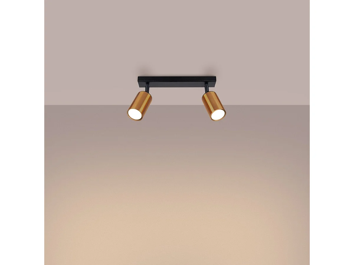 Plafonnier Vespera 2 noir-cooper