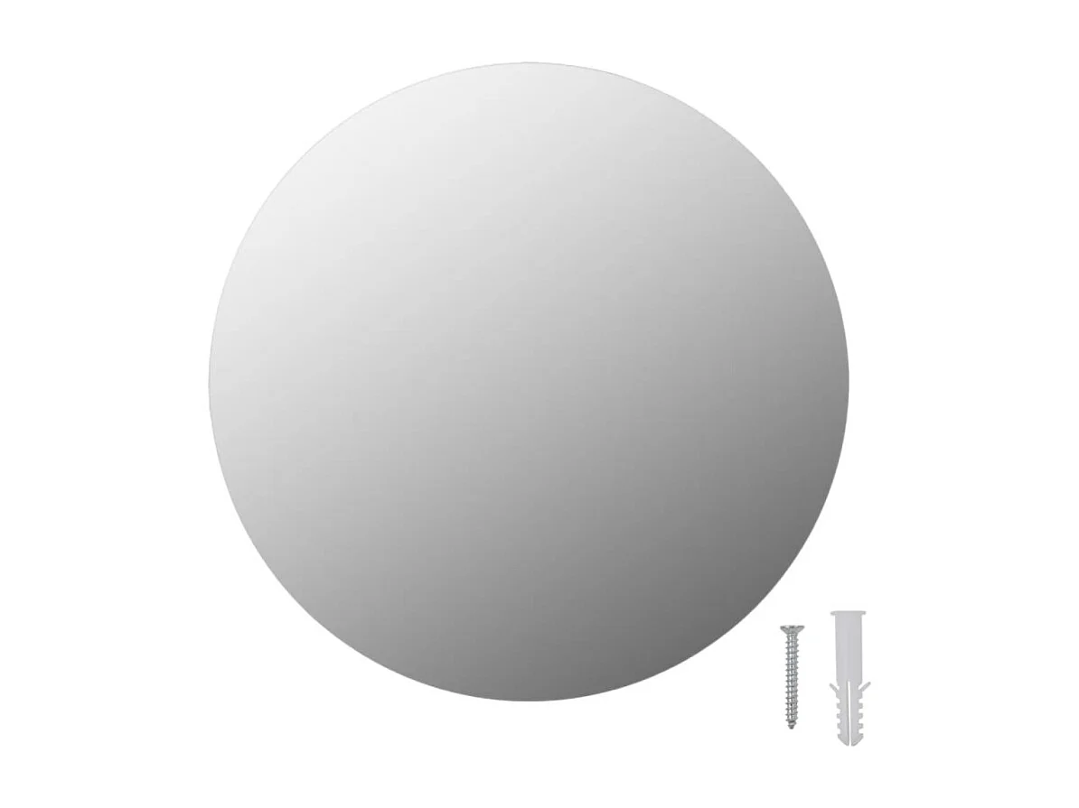 Miroir rond sans cadre 30 cm Verre