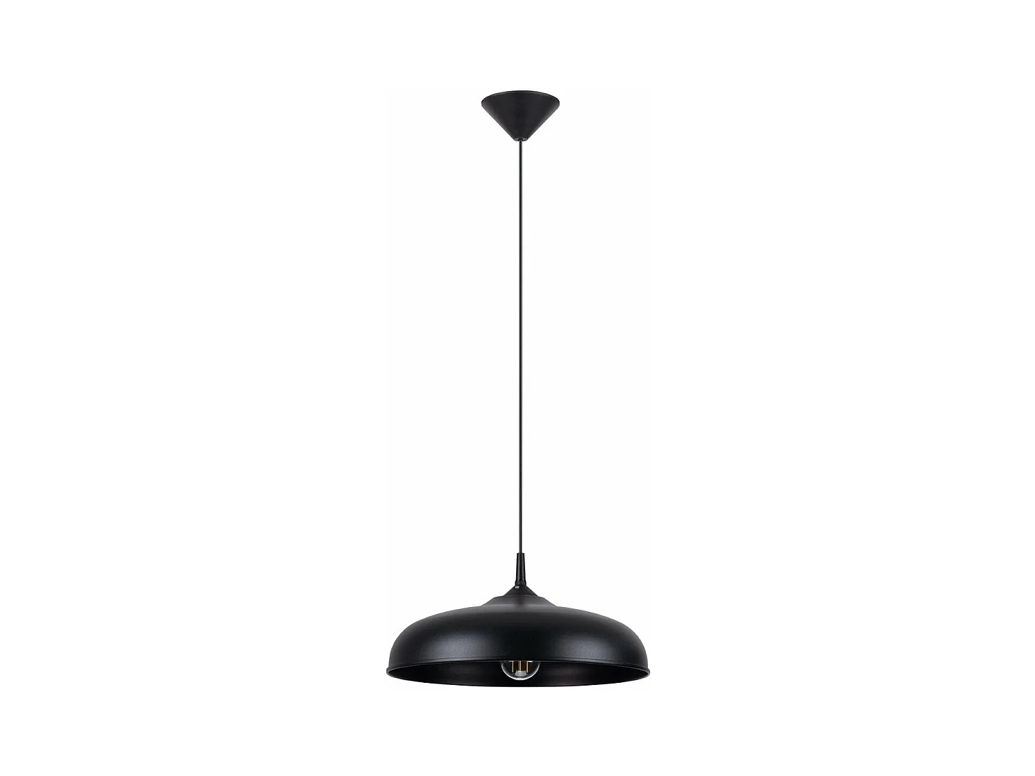 Lampe suspendue Gibbous noir