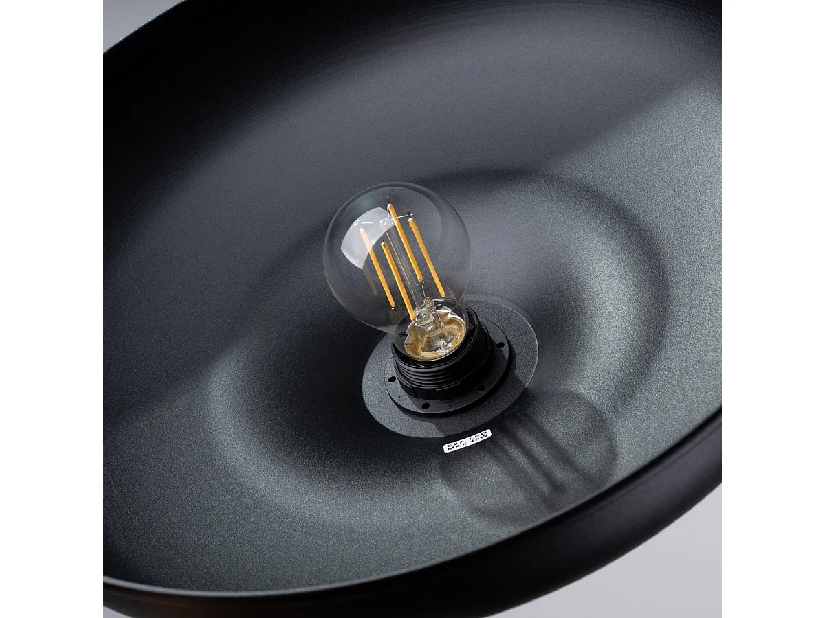 Lampe suspendue Gibbous noir