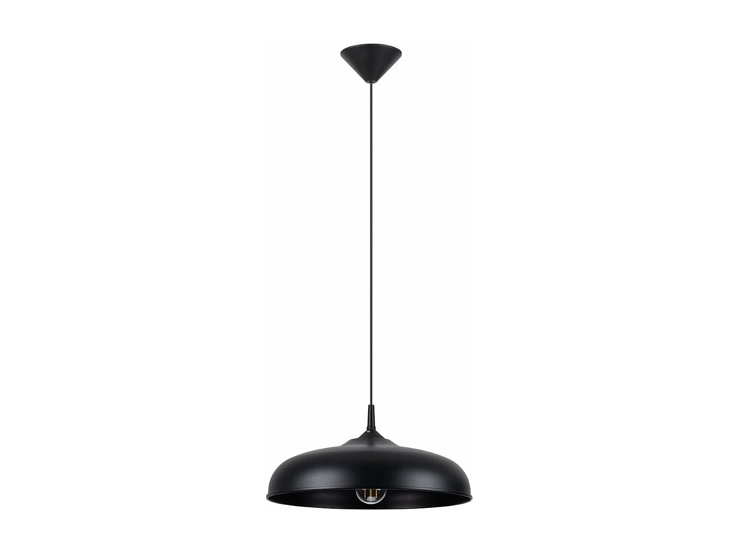 Lampe suspendue Gibbous noir