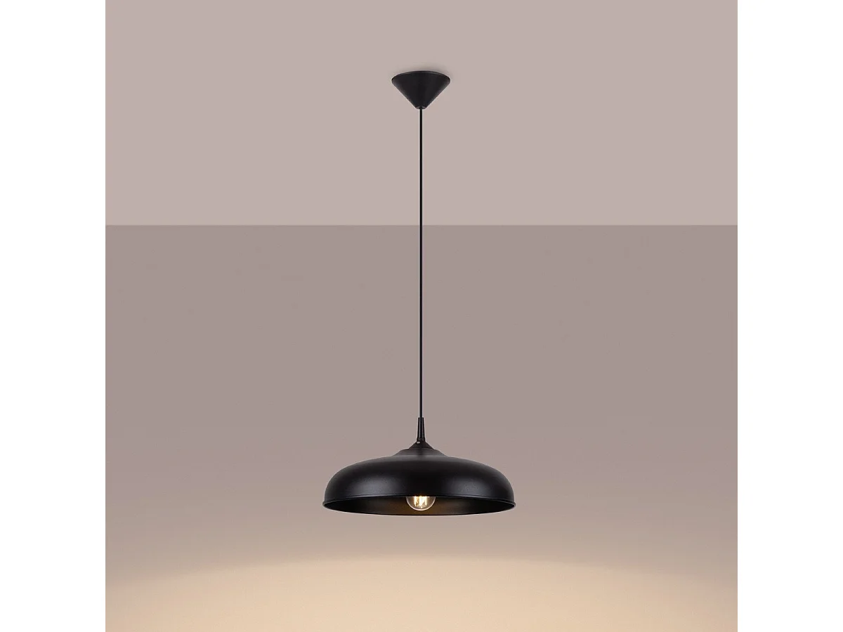 Lampe suspendue Gibbous noir