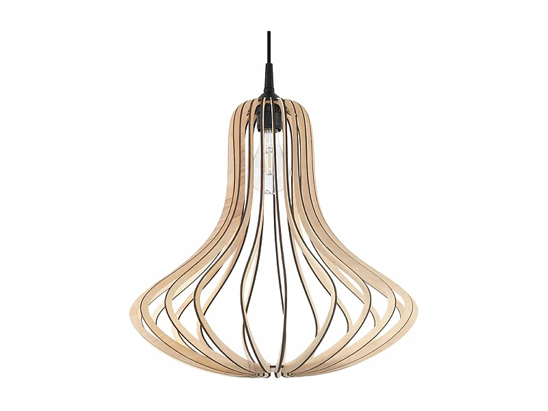 Lampe pendante Eclipse bois