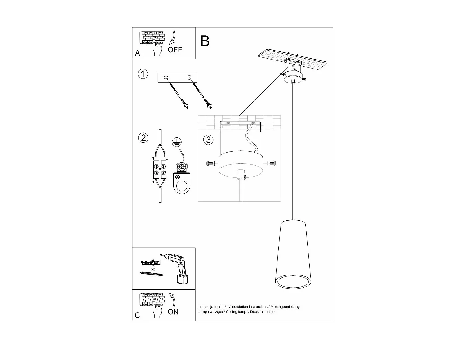 Lampe pendante en céramique GammaRay