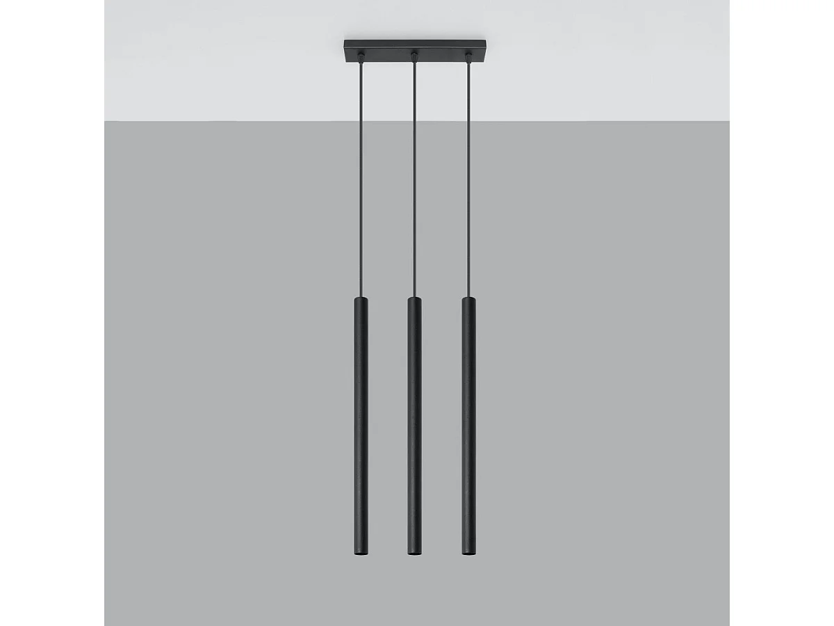 Lampe pendante Novastel 3 noir