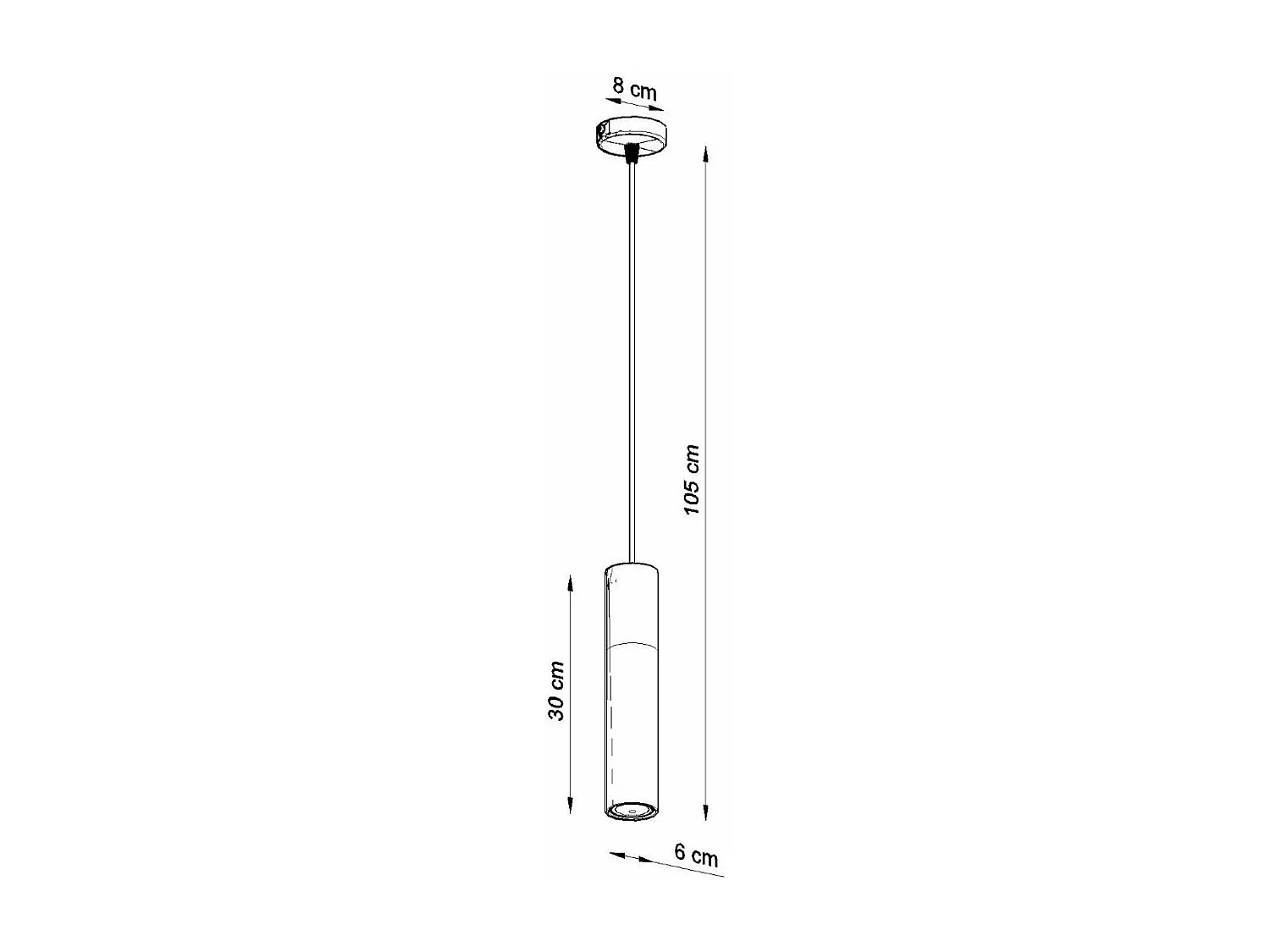 Lampe pendante Polaris noir