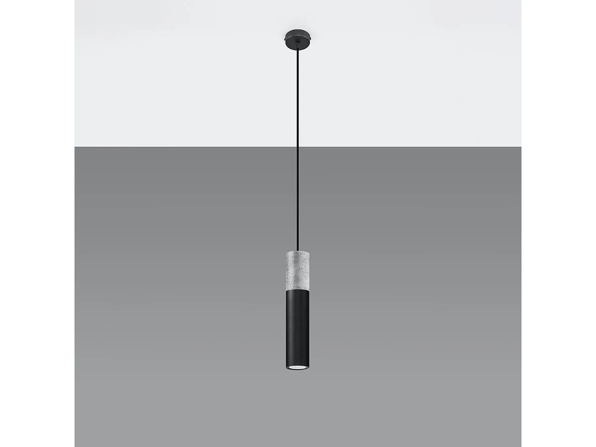 Lampe pendante BORGIO 1 noir