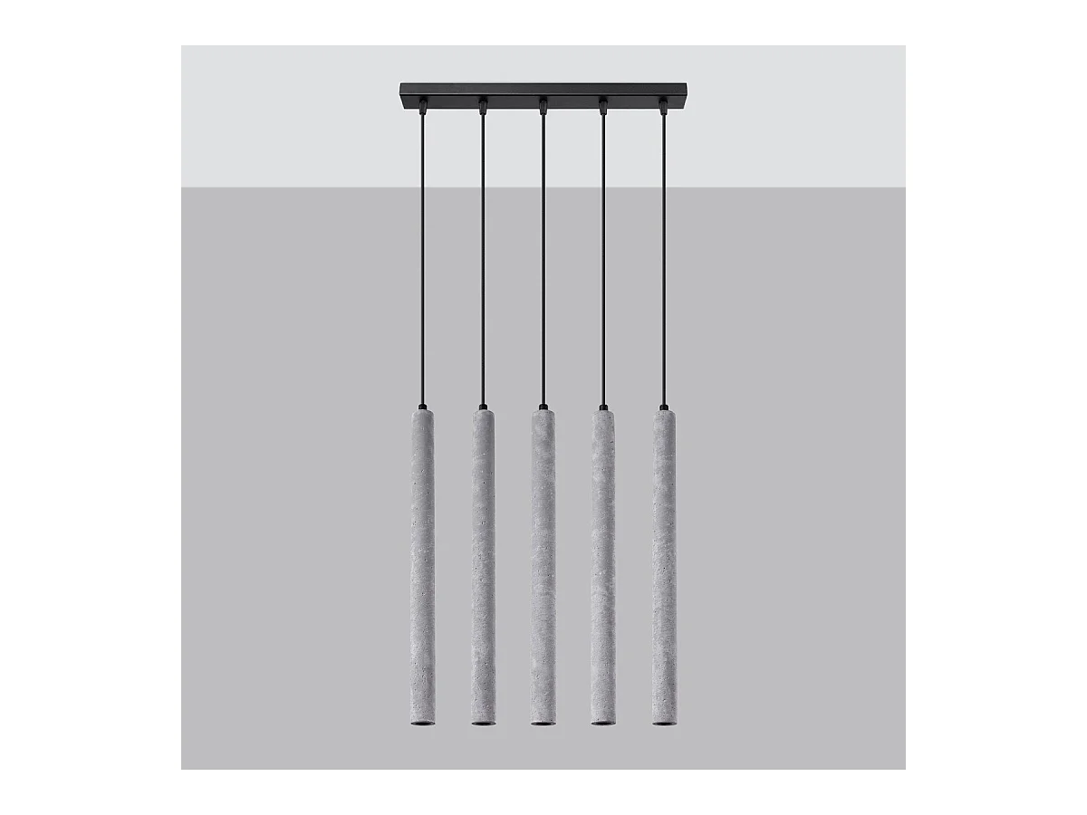 Lampe suspendue Novastel 5L béton