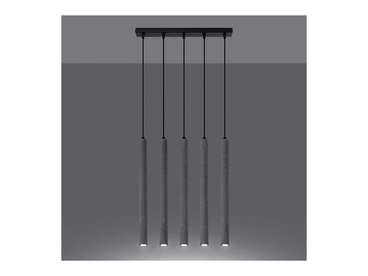 Lampe suspendue Novastel 5L béton