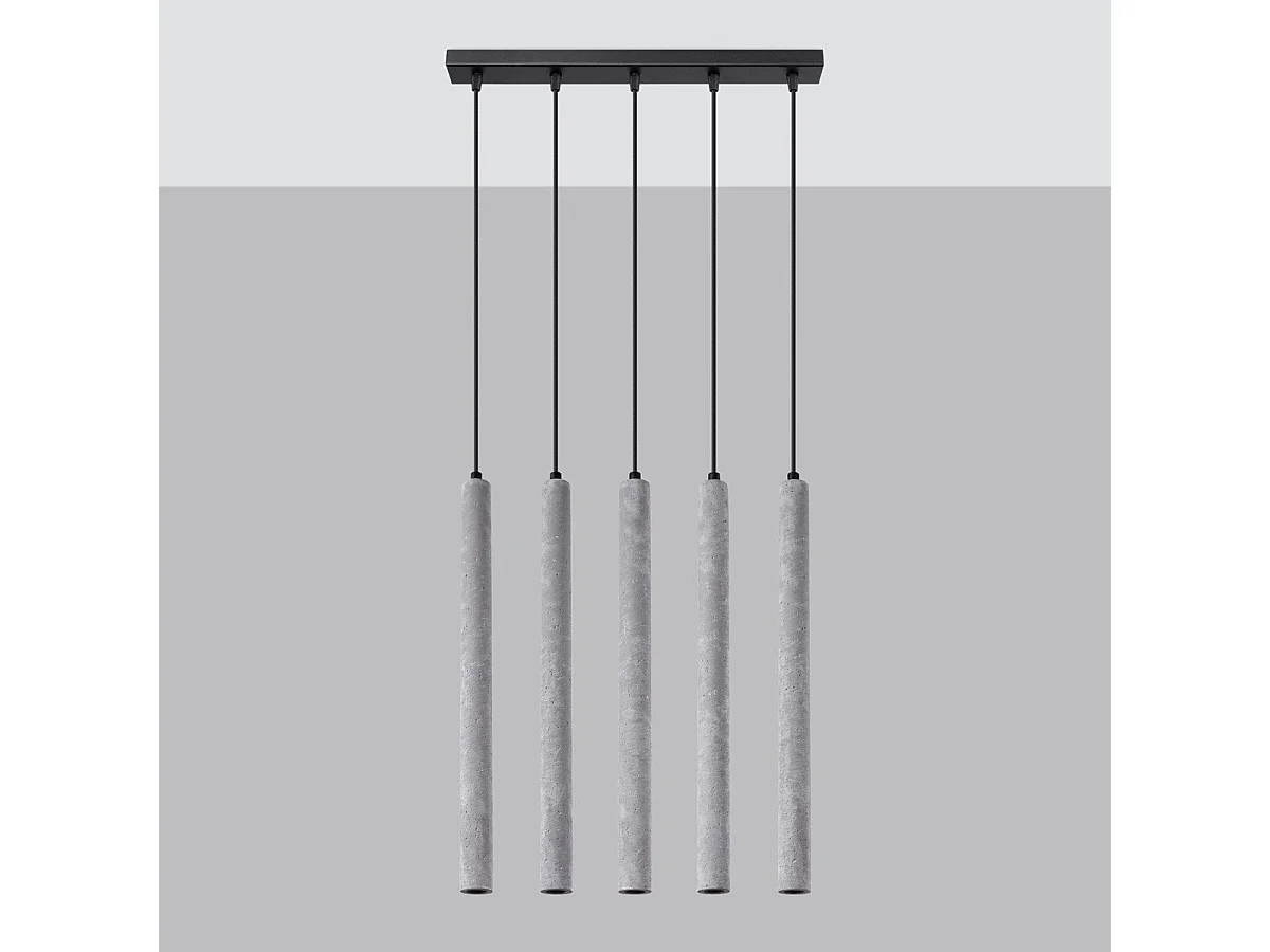 Lampe suspendue Novastel 5L béton