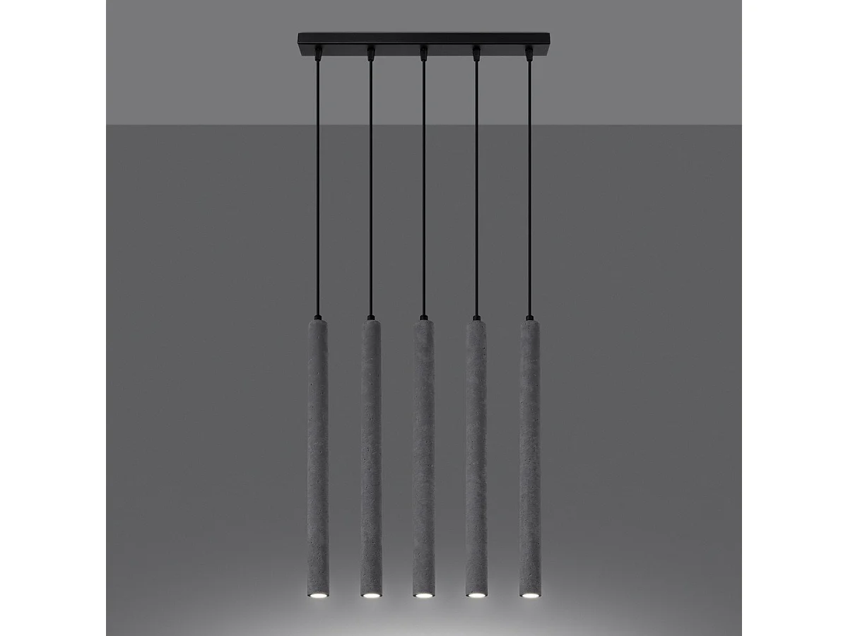 Lampe suspendue Novastel 5L béton