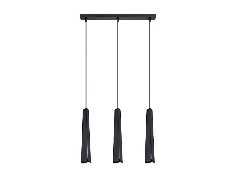 Lampe suspendue Prismatica 3L noir