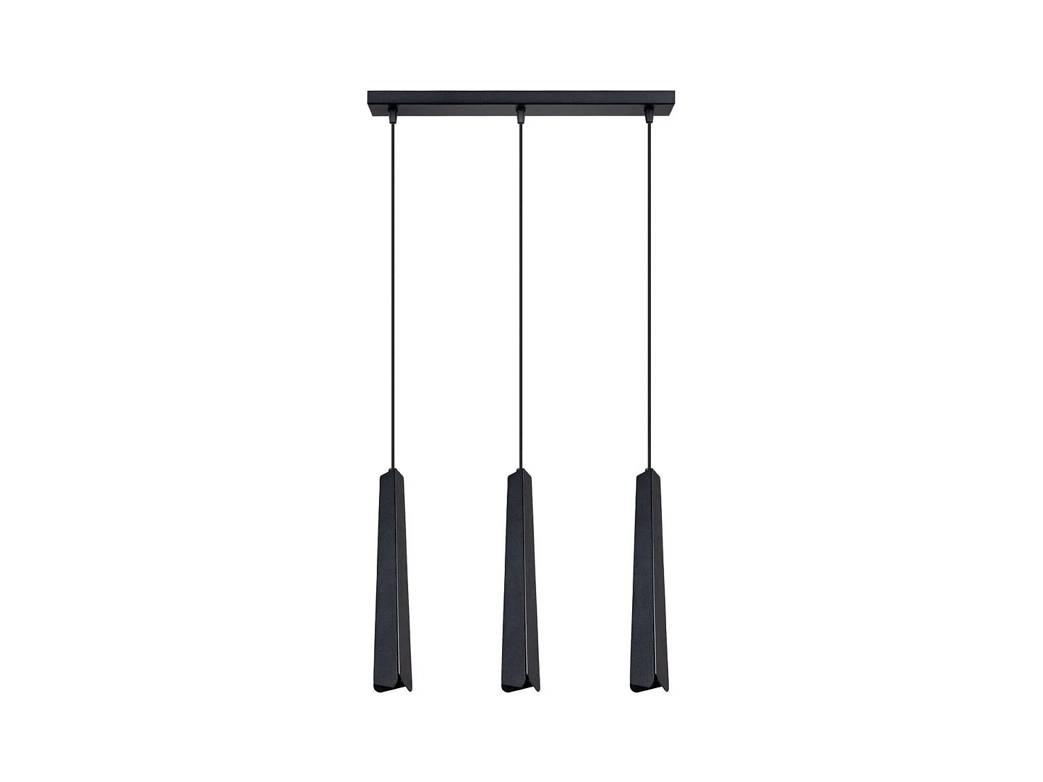 Lampe suspendue Prismatica 3L noir