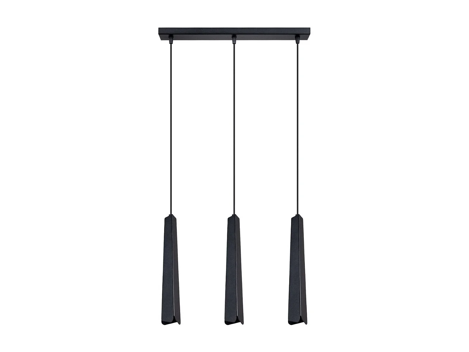 Lampe suspendue Prismatica 3L noir