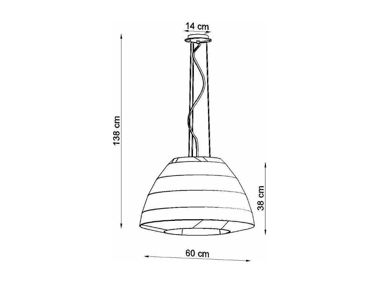 Lustre Belatrix 60 blanc
