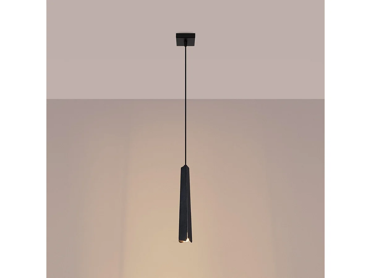 Lampe suspendue Prismatica 1 noir